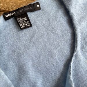 DKNY Essentials Sky Blue Knit Top Cashmere